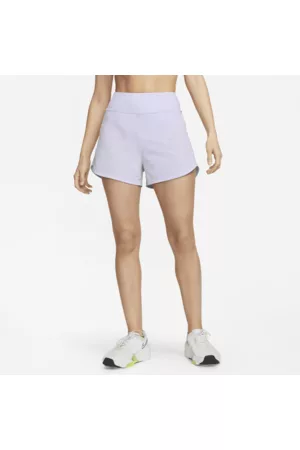 Nike Mulher Calções desportivos - Calções de fitness forrados com slips de 8 cm com cintura subida Dri-FIT Bliss para mulher