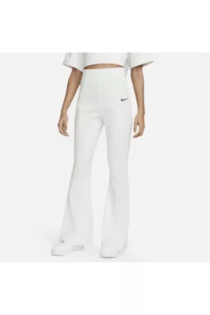 Nike Mulher Calças Cintura Subida - Calças caneladas de malha Jersey de cintura subida Sportswear para mulher