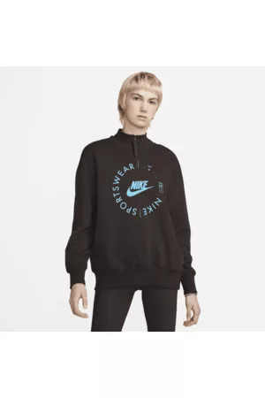 Nike Mulher Malhas De gola alta - Weatshirt de gola redonda folgada e estilo desportivo e utilitário portswear para mulher