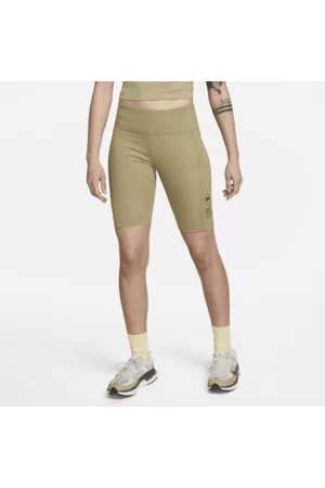 Nike Mulher Calções - Calções tipo ciclista canelados de cintura normal portswear para mulher