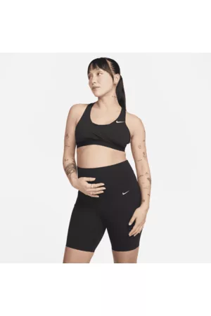 Nike Mulher Calções desportivos - Calções tipo ciclista de 20 cm de cintura subida e suporte ligeiro com bolsos Zenvy (M) para mulher (Maternity)