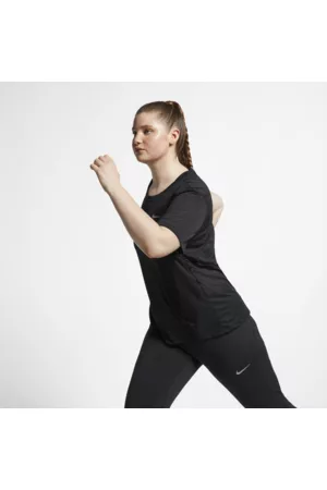Nike Mulher T-shirts desportivas - Camisola de running de manga curta Miler para mulher (tamanhos grandes)