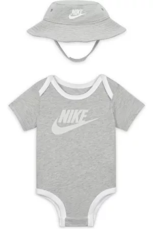 Nike Sets - Conjunto de 2 peças Core Bucket Hat and Bodysuit Set para bebé