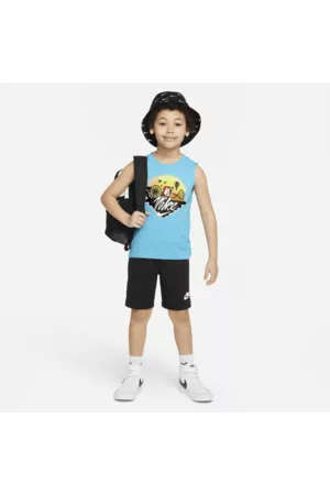 Nike Menino Sets - Conjunto de 2 peças Sportswear Muscle Tee and Shorts Set para criança