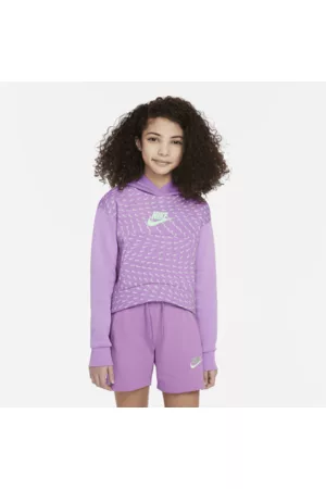 Nike Mulher Camisolas com capuz - Hoodie estampado de lã cardada Sportswear Júnior (Rapariga)