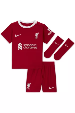 Nike Sets - Conjunto de três peças Dri-FIT do equipamento principal Liverpool FC 2023/24 para bebé