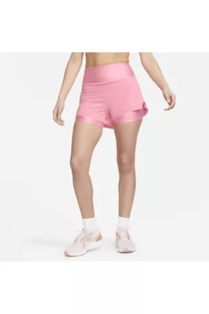 Nike Mulher Calções desportivos - Calções de running 2 em 1 de 8 cm com bolsos e cintura normal Dri-FIT Swift para mulher