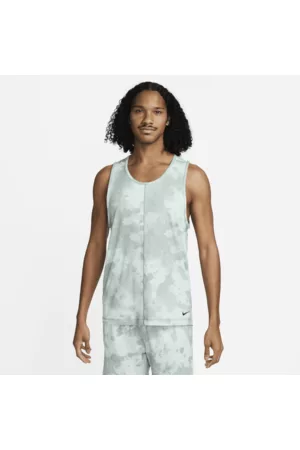 Nike Homem Camisolas sem capuz - Camisola de ioga sem mangas com estampado integral Dri-FIT para homem