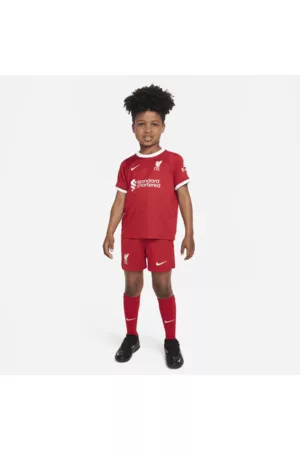 Nike Conjunto Infantil - Conjunto de três peças Dri-FIT do equipamento principal Liverpool FC 2023/24 para criança