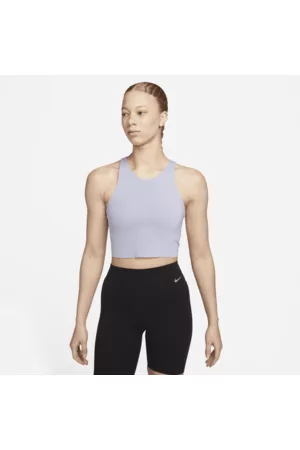 Nike Mulher Soutiens Desportivos - Camisola sem mangas recortada com sutiã incorporado Yoga Dri-FIT Luxe para mulher