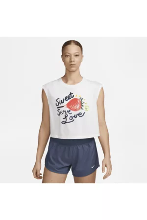 Nike Mulher Tops de Cavas - Camisola sem mangas estampada Dri-FIT para mulher