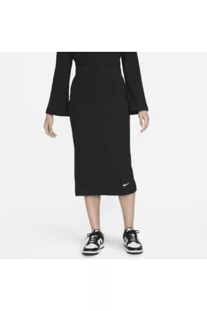 Nike Mulher Saias & Vestidos de desporto - Saia canelada de malha Jersey de cintura subida Sportswear para mulher