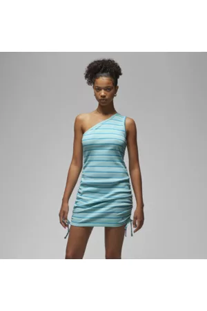 Jordan Mulher Vestidos as Riscas - Vestido às riscas com cordões para mulher