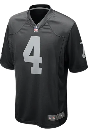 Camisola de jogo de futebol americano NFL Las Vegas Raiders (Derek Carr)  para homem. Nike PT