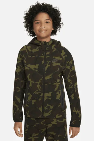 Casaco com padrão camuflado e fecho completo Nike Sportswear Tech Fleece OG  Windrunner para homem. Nike PT