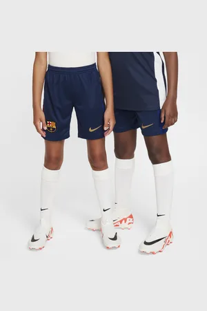 Nike Calções de futebol de réplica Dri-FIT do equipamento principal Stadium FC Barcelona 2024/25 Júnior