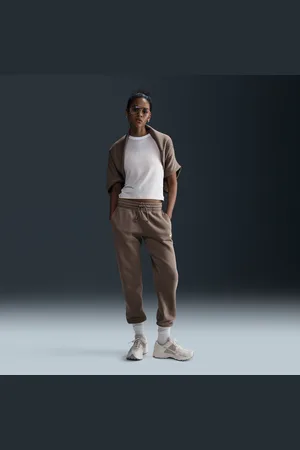 Nike Calças de fato de treino de cintura normal Sportswear Phoenix Fleece para mulher