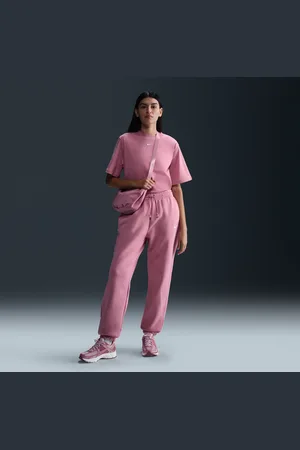 Nike Calças de fato de treino folgadas de cintura subida Sportswear Phoenix Fleece para mulher