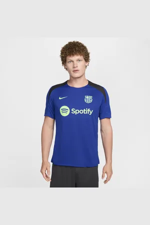 Nike Camisola de futebol de malha de manga curta Dri-FIT do terceiro equipamento Strike FC Barcelona para homem