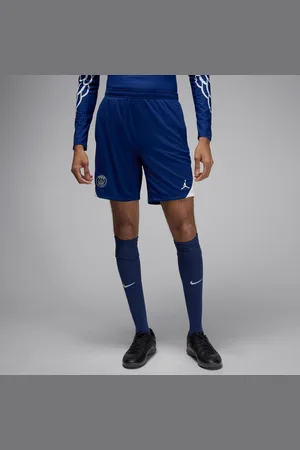Jordan Calções de futebol de malha Dri-FIT do quarto equipamento Strike Paris Saint-Germain para homem