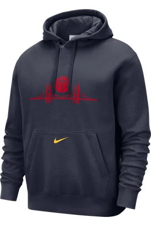 Nike Hoodie pullover de lã cardada NBA Golden State Warriors Club City Edition para homem
