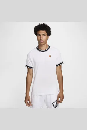 Nike Camisola de ténis de manga curta Court Heritage para homem