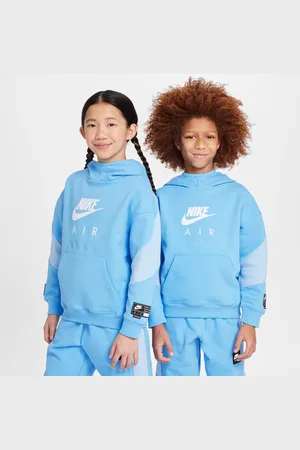 Nike Hoodie pullover de lã cardada Air Júnior