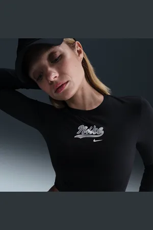 Nike Camisola de manga comprida recortada Sportswear para mulher