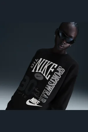Nike Sweatshirt folgada de tecido moletão e gola redonda Sportswear para mulher