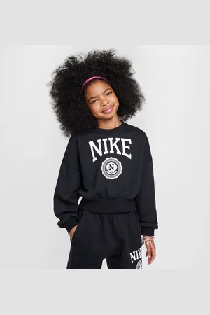 Nike Sweatshirt de gola redonda em tecido moletão Sportswear Club para rapariga