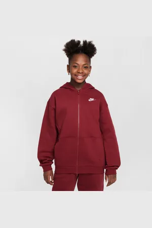 Nike Hoodie folgado com fecho completo Sportswear Club Fleece Júnior