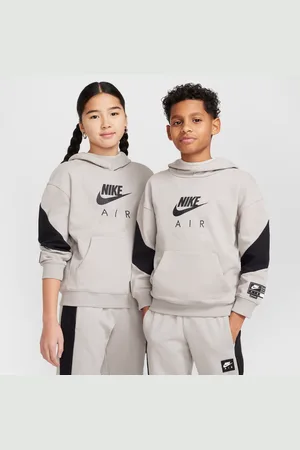 Nike Hoodie pullover de lã cardada Air Júnior