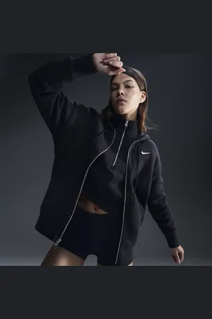 Nike Hoodie folgado com fecho completo Sportswear Phoenix Fleece para mulher