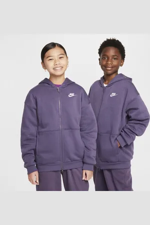 Nike Hoodie folgado com fecho completo Sportswear Club Fleece Júnior