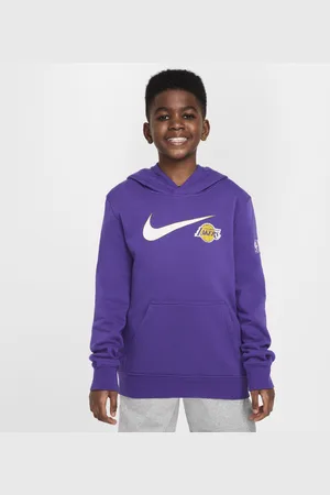 Nike Hoodie NBA Los Angeles Lakers Club Fleece Essential Júnior (Rapaz)