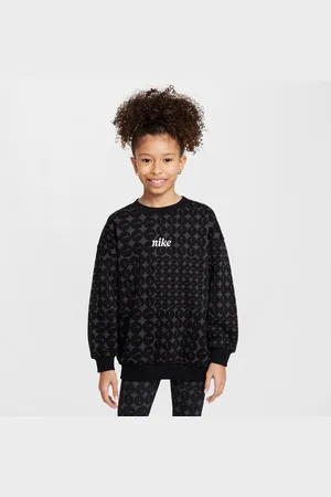 Nike Sweatshirt de gola redonda folgada Sportswear Club Fleece Júnior (Rapariga)