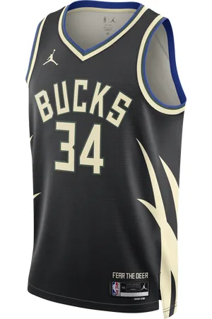 Jordan Camisola NBA Swingman Dri-FIT Milwaukee Bucks Statement Edition para homem