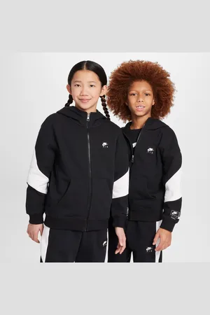 Nike Hoodie de lã cardada com fecho completo Air Júnior