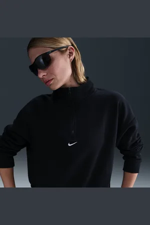 Nike Camisola de lã cardada com fecho a 1/4 Sportswear para mulher