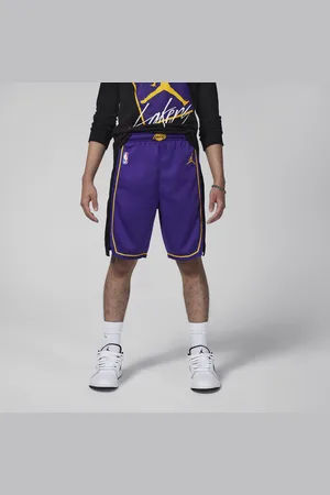 Jordan Calções de basquetebol NBA Swingman Los Angeles Lakers Statement Edition Júnior