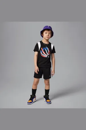 Jordan Conjunto de 2 peças com calções Bball Fire Mixed para criança