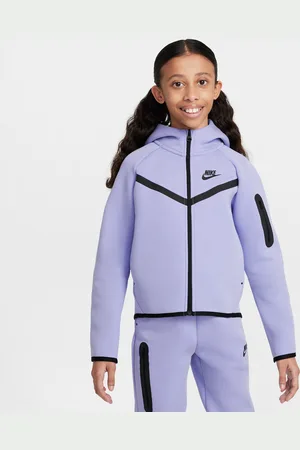 Nike Hoodie com fecho completo Sportswear Tech Fleece para rapariga