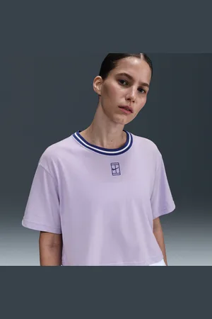 Nike T-shirt de manga curta recortada Dri-FIT Heritage para mulher