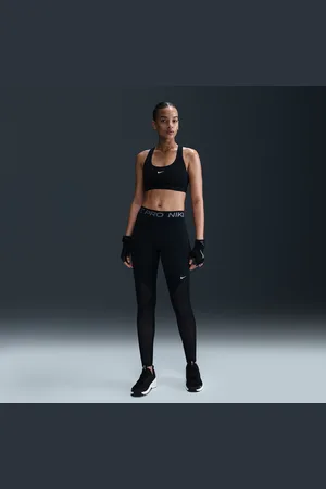 Nike Leggings de cintura normal com painéis de malha a todo o comprimento Pro para mulher