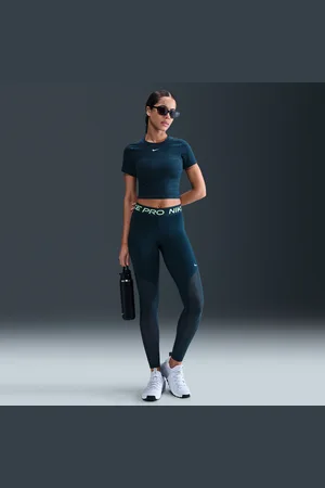 Nike Leggings de cintura normal com painéis de malha a todo o comprimento Pro para mulher