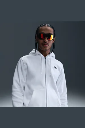 Nike Hoodie de lã cardada com fecho completo Club para homem