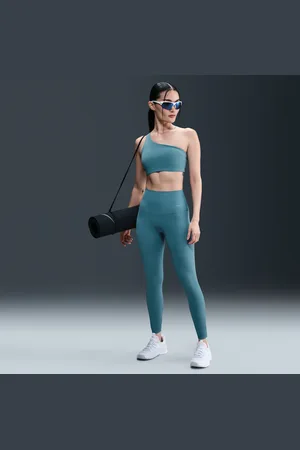 Nike Leggings a 7/8 de cintura subida e suporte ligeiro Zenvy Rib para mulher