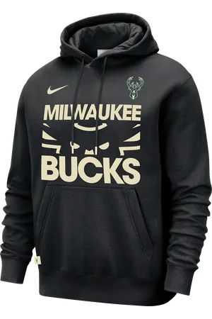 Nike Hoodie pullover NBA Milwaukee Bucks Club Courtside para homem