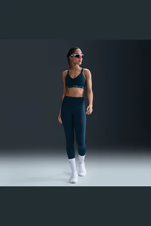 Nike Leggings a 7/8 de cintura subida e suporte médio com bolsos Universa para mulher