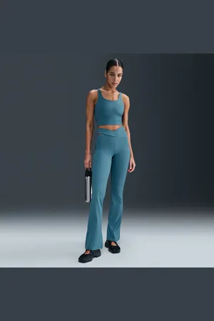 Nike Leggings de perna larga e cintura subida com suporte ligeiro Zenvy Rib para mulher